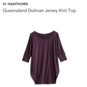 41 Hawthorn Queensland dolman jersey knit top
